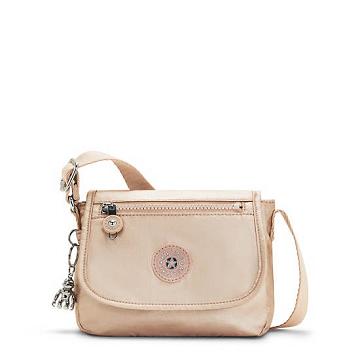 Kipling Sabian Metallic Crossbody Mini Tasker Guld | DK 1349QM